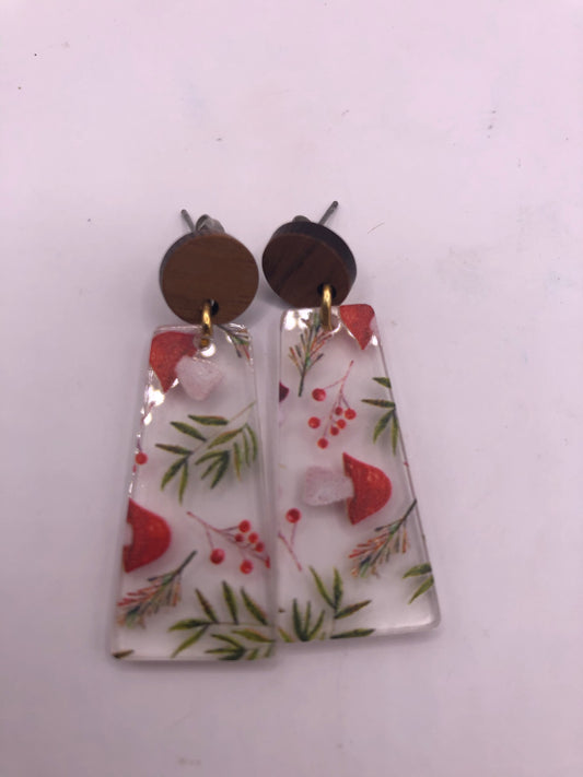 Mushroom earrings