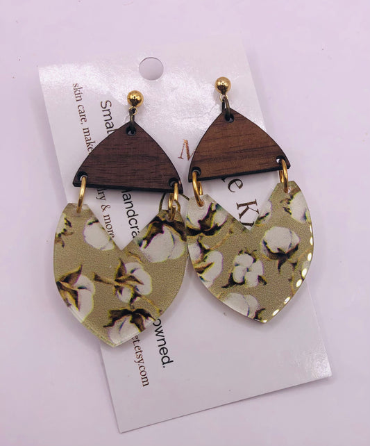 Cotton earrings